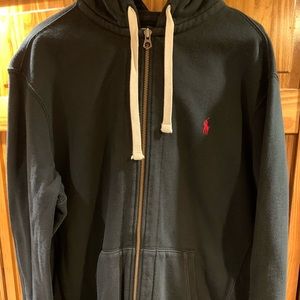 Black “Polo” Crew Neck Sweater